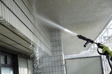 マンションでの清掃